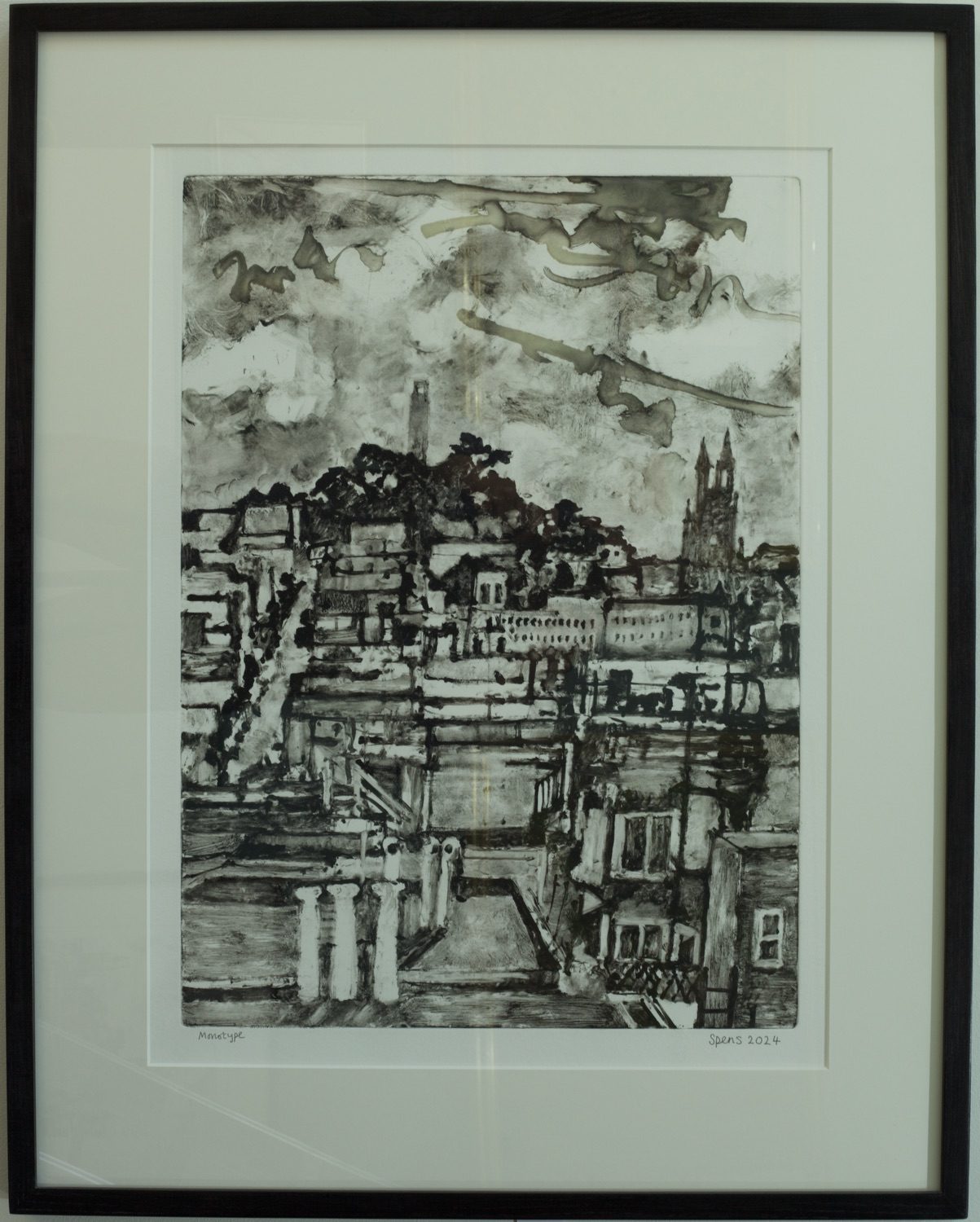 San Francisco The Cranley Gallery   P206 Coit Tower From Greenwich. Framed 85.7 X 67.9cm 